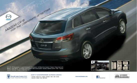 Mazda CX-9 campaign artwork